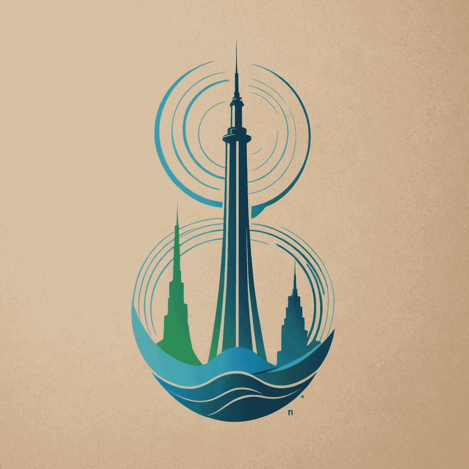 Etisal logo - A modern, sleek design incorporating a stylized communication tower or signal waves in blue and green colors